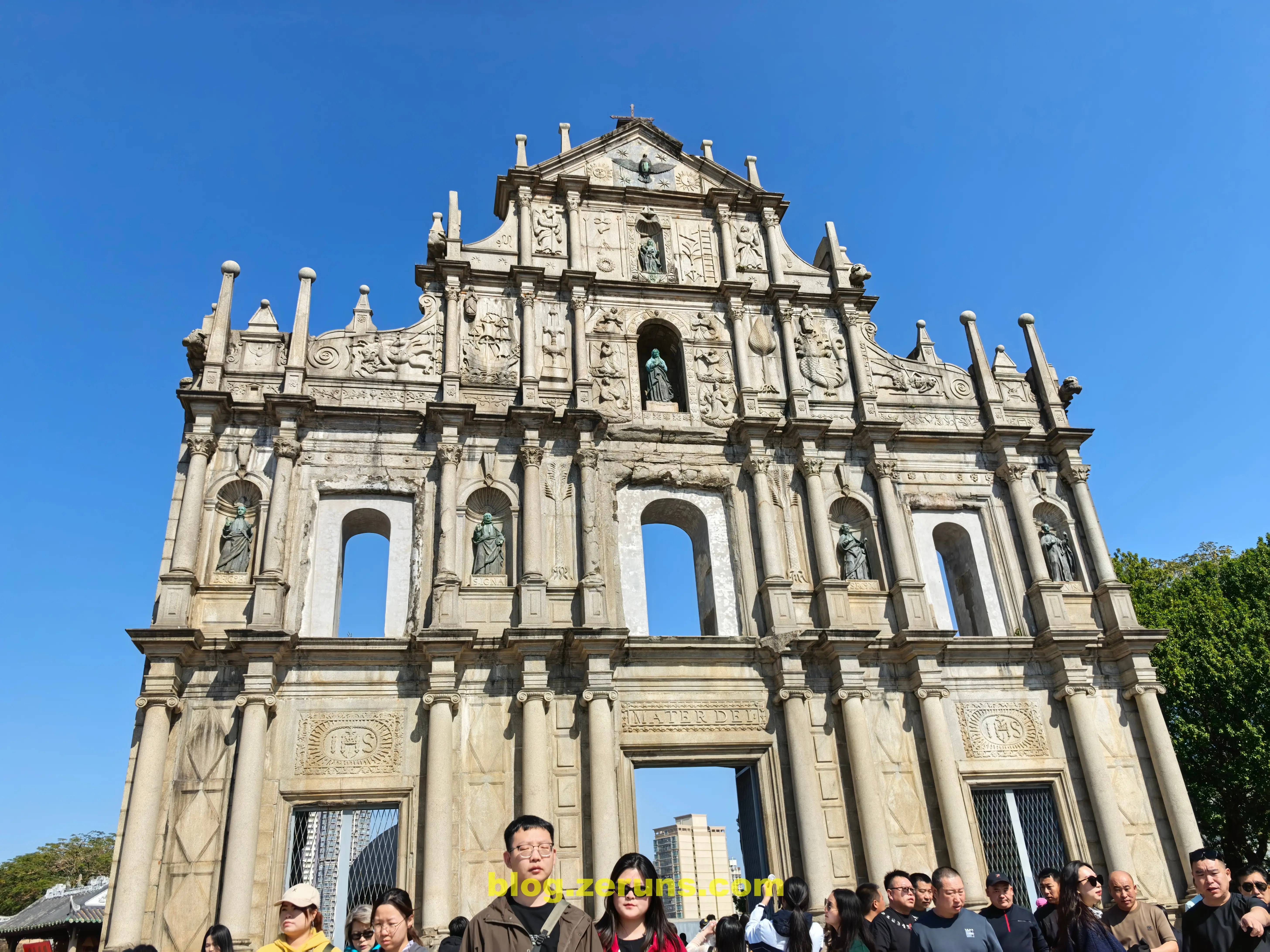 Front of the Ruins of St. Paul